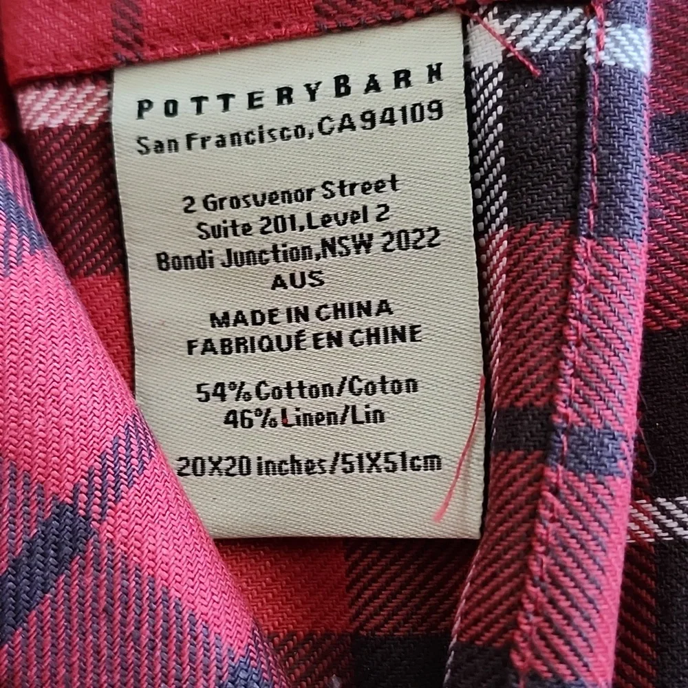 Pottery Barn elegant plaid